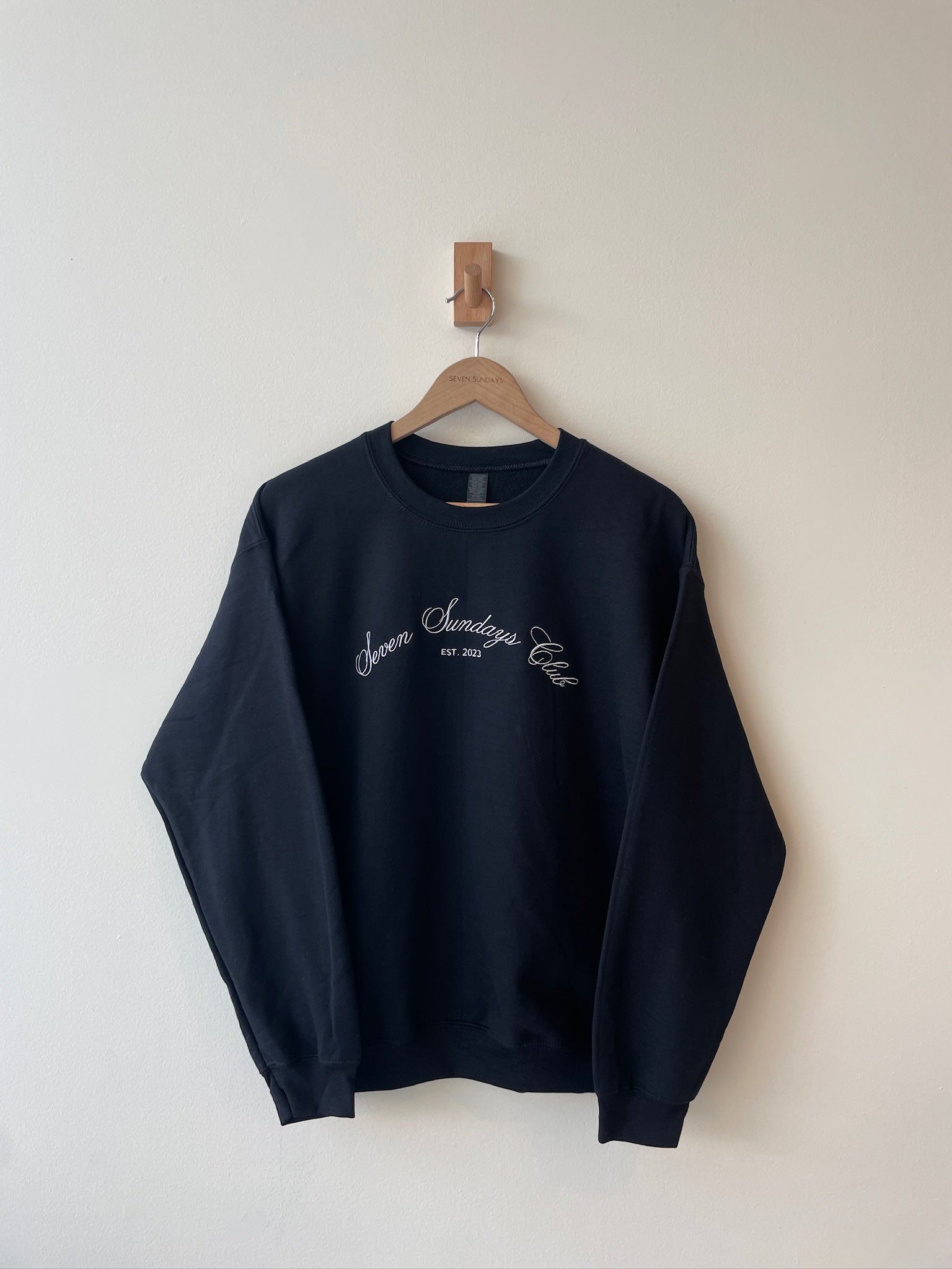Seven Sundays Club - Black Crewneck | Seven Sundays